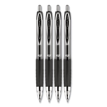 uni-ball® Signo 207 Gel Pen, Retractable, Medium 0.7 Mm, Black Ink, Translucent Black Barrel, 4-pack freeshipping - TVN Wholesale